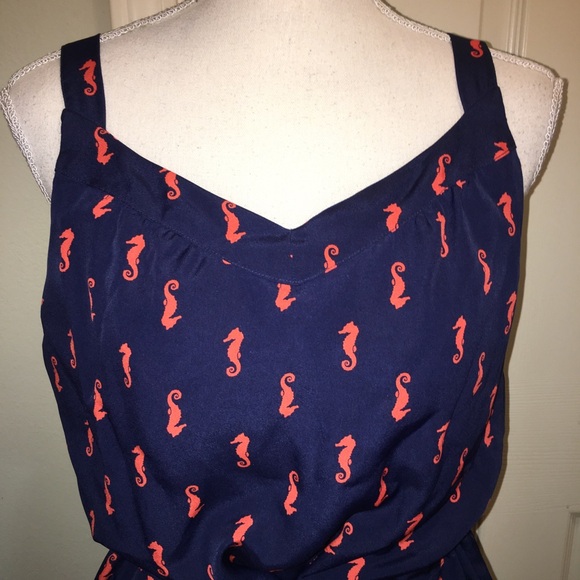 Merona Seahorse Print Dress - Picture 1 of 9